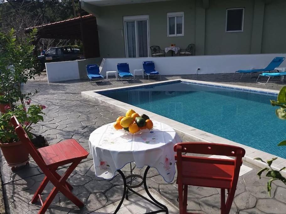 Greek Style Ground Floor Apartment & Pool Ialysos  Exteriér fotografie